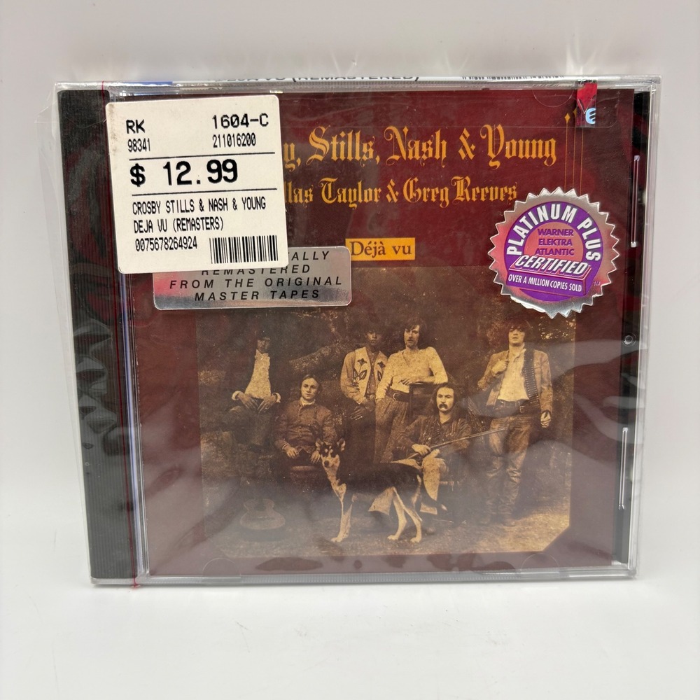 Crosby Stills Nash & Young Deja Vu CD Remastered New Sealed Folk Rock 82649-2
